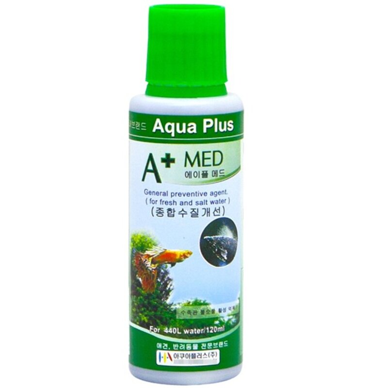 아쿠아플러스 에이플 메드 종합 수질 개선, 120ml, 1개