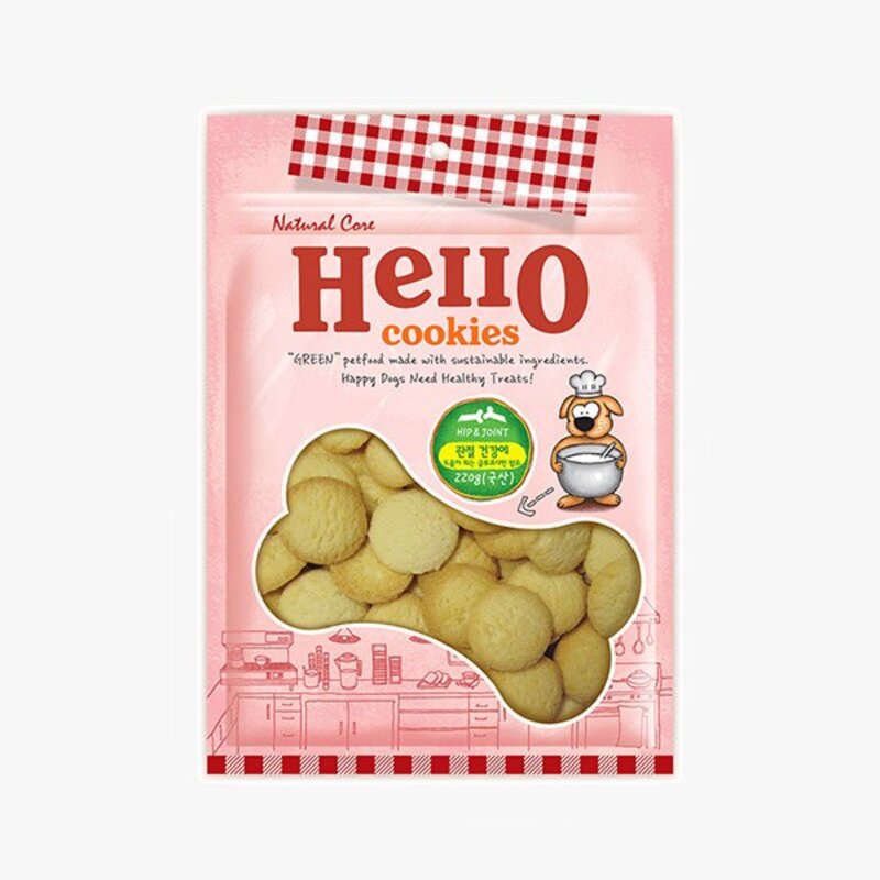 네츄럴코어 헬로 쿠키 관절 220g 강아지 간식, 1개