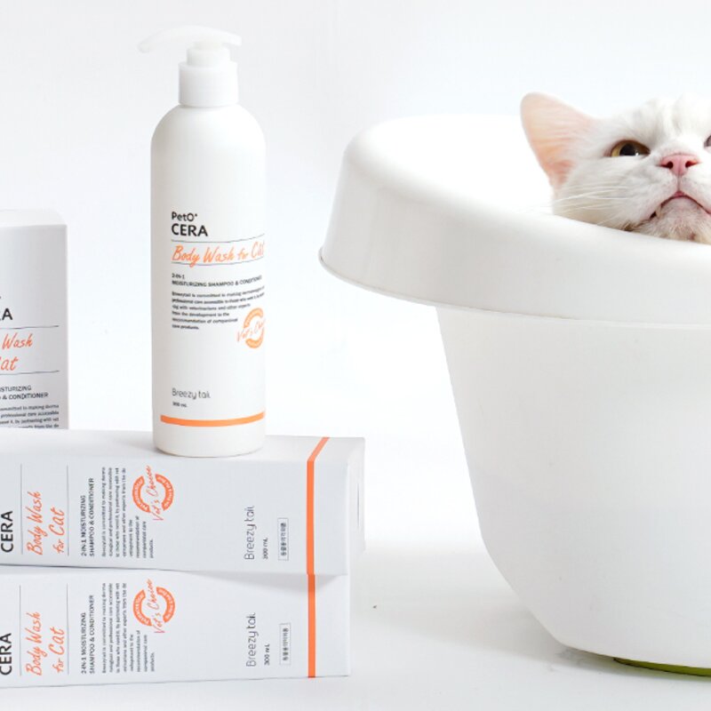 브리지테일 페토세라 저자극 고양이 보습 샴푸, 300ml, 1개