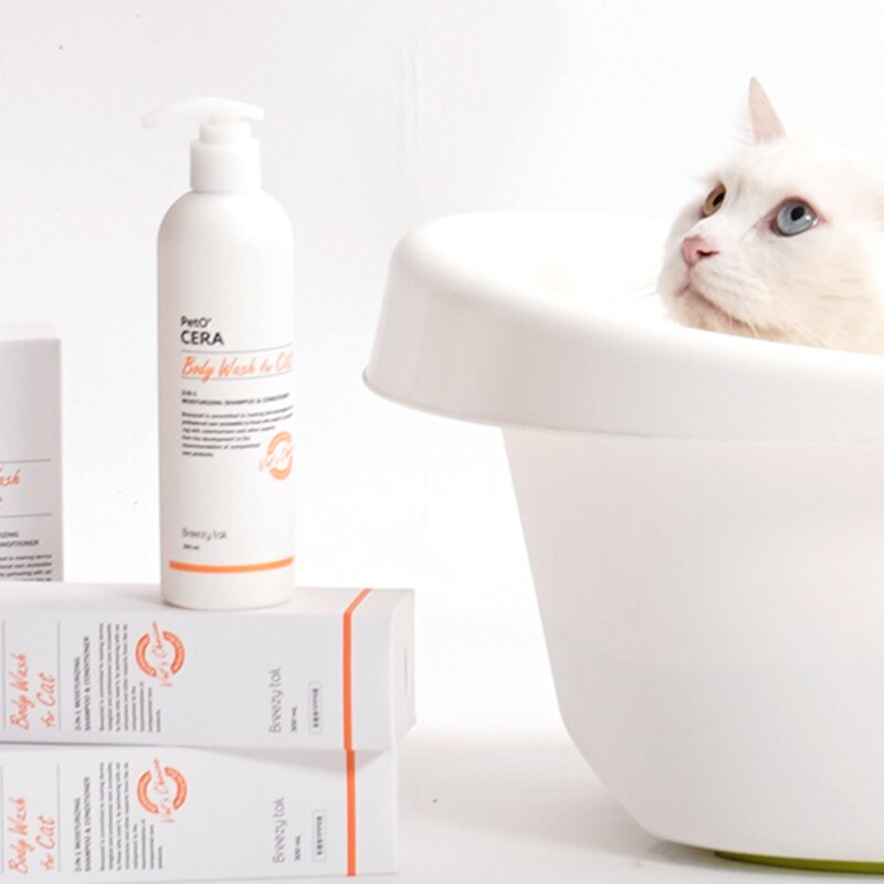 브리지테일 페토세라 저자극 고양이 보습 샴푸, 300ml, 1개