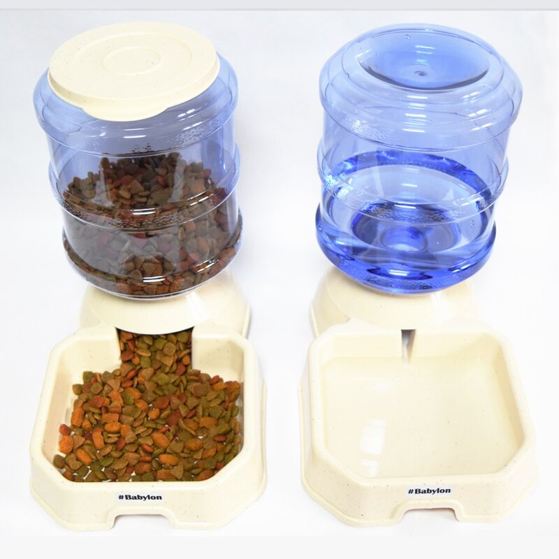 샵베이빌론 iCook 애견 반자동급식기 자동급수기 3.8L, 반자동 급식기(사료), 1개