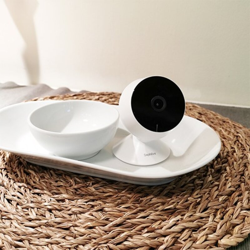 Sophlive cctv 스마트폰 홈카메라 화이트 SLM-Mini 8s, Sophlive 홈캠 아기 강아지 소리감지, 1개