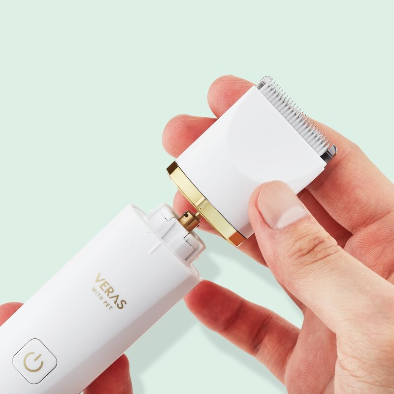 베라스 반려동물 멀티케어 4 in 1 ipx7 방수 이발기 VP-1004, 화이트 + 골드, 1개