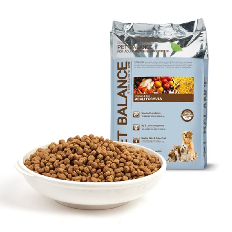 펫발란스 어덜트 미디움 & 라지 브리드 치킨 라이스 반려견 사료, 닭, 10kg, 1개