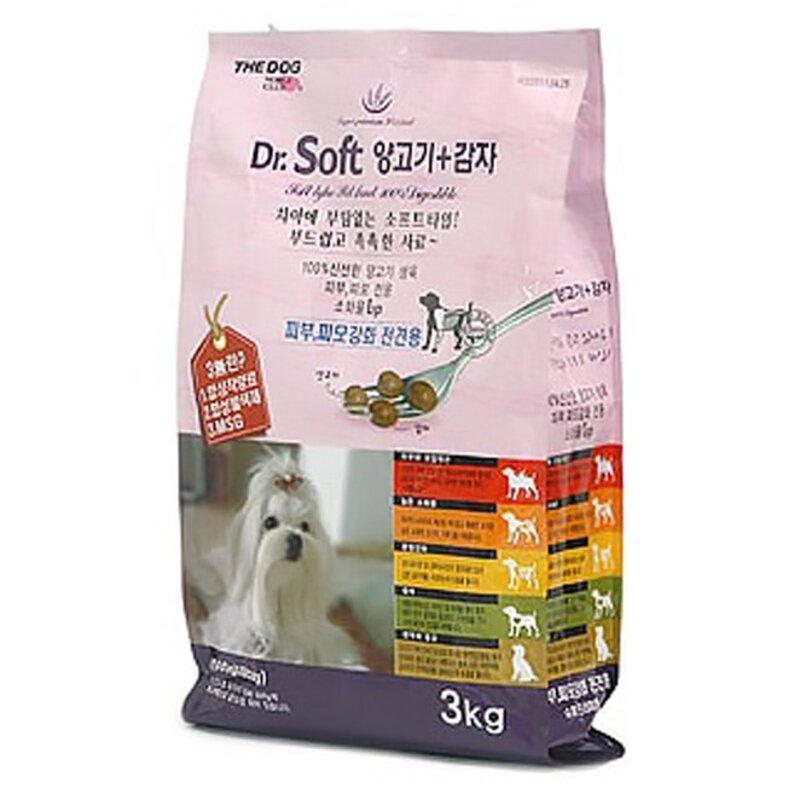 더독 닥터소프트 애견용 소프트사료 건식사료, 뼈/관절강화, 3kg, 1개