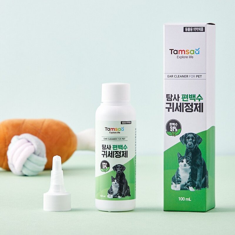 탐사 순한 편백수 반려동물 귀세정제 100ml, 1개