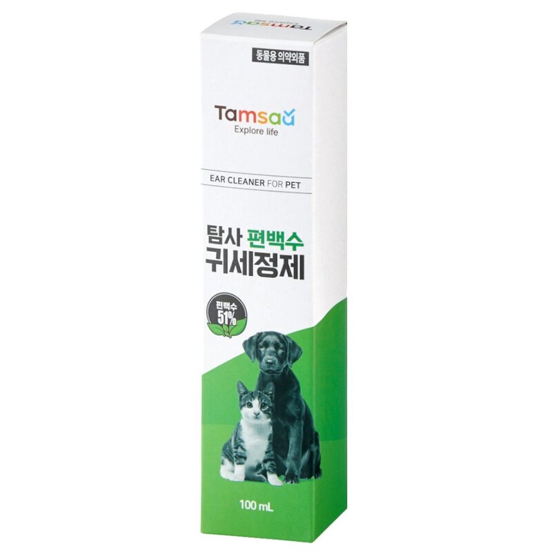 탐사 순한 편백수 반려동물 귀세정제 100ml, 1개