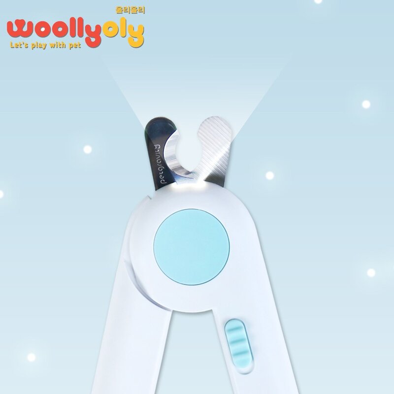 울리올리 반려동물 LED 안전 발톱깎이 일반형, 핑크, 1개