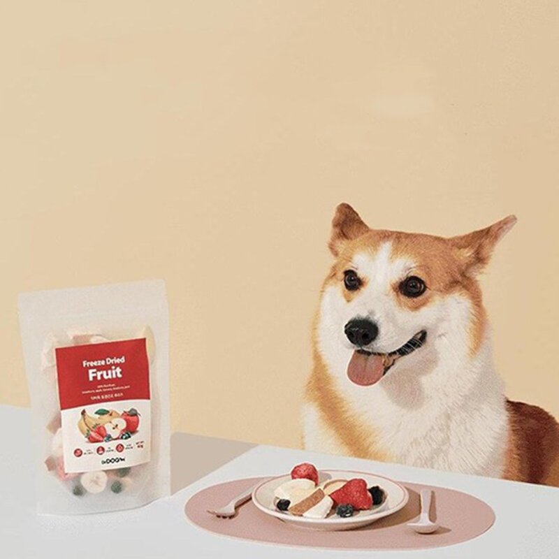 닥터독 강아지 리얼 동결건조 간식 후르츠 40g, 딸기 + 사과 + 바나나 + 블루베리 + 배 혼합맛, 1개