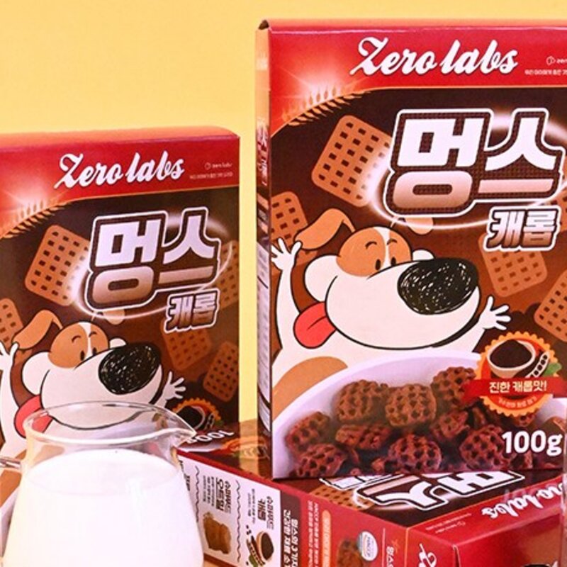제로랩스 멍스 캐롭 맛 강아지 시리얼 100g, 1개