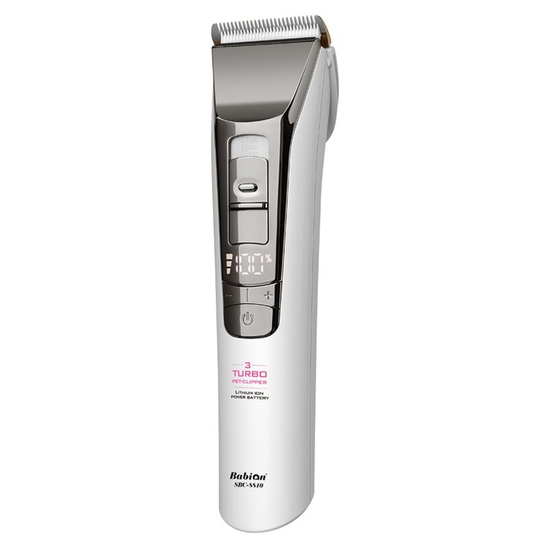 바비온 강아지 고양이 3단 터보 이발기 클리퍼 SBC-8810, 화이트, 1개