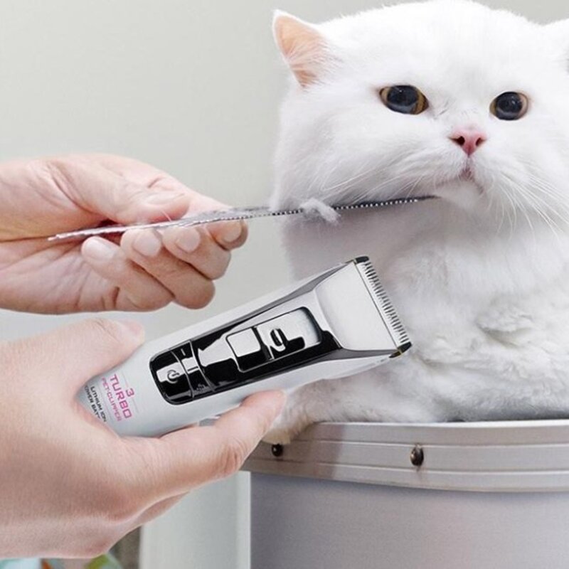 바비온 강아지 고양이 3단 터보 이발기 클리퍼 SBC-8810, 화이트, 1개