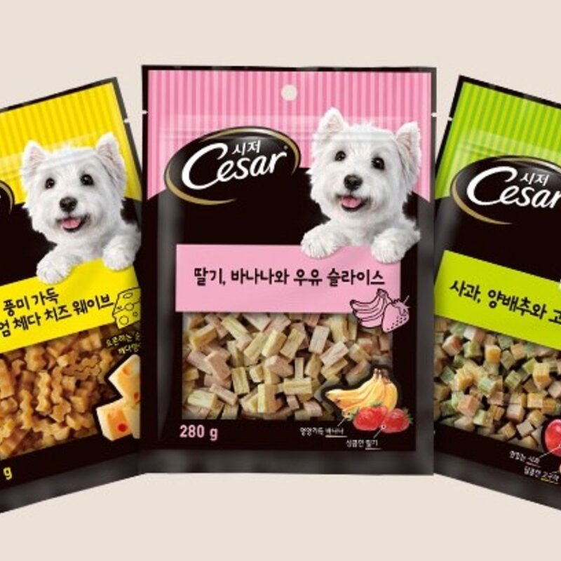 시저 사과 양배추와 고구마 큐브 트릿, 사과 + 고구마 + 양배추 혼합맛, 280g, 2개