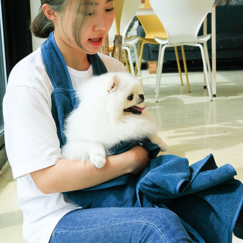 [가격준수]나와니스 반려동물 목욕타월, 목욕타월_오렌지