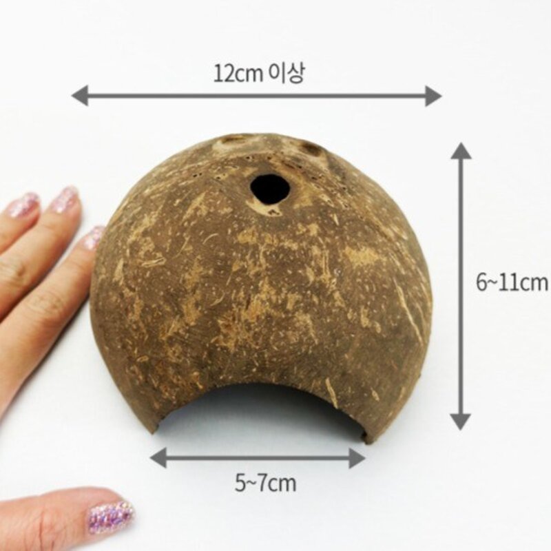 모비딕 반려동물 프리미엄 코코넛 은신처 대형, 브라운, 1개