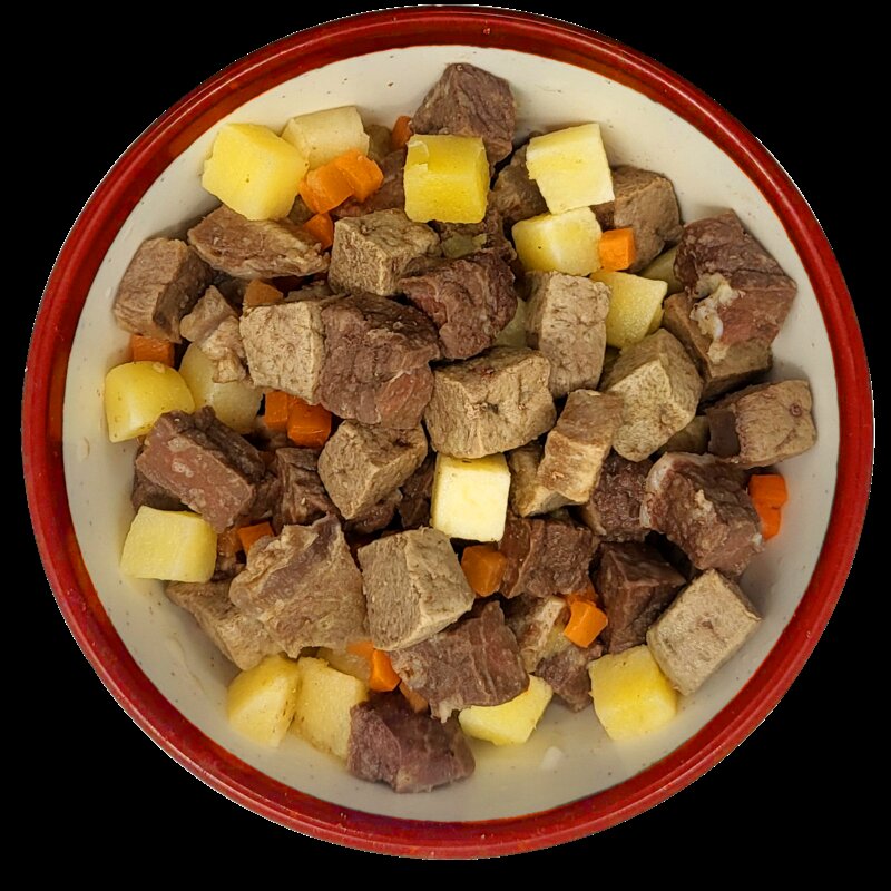 오아오 강아지 전연령용 아침한끼 직화 소고기 습식사료, 소, 1개, 600g