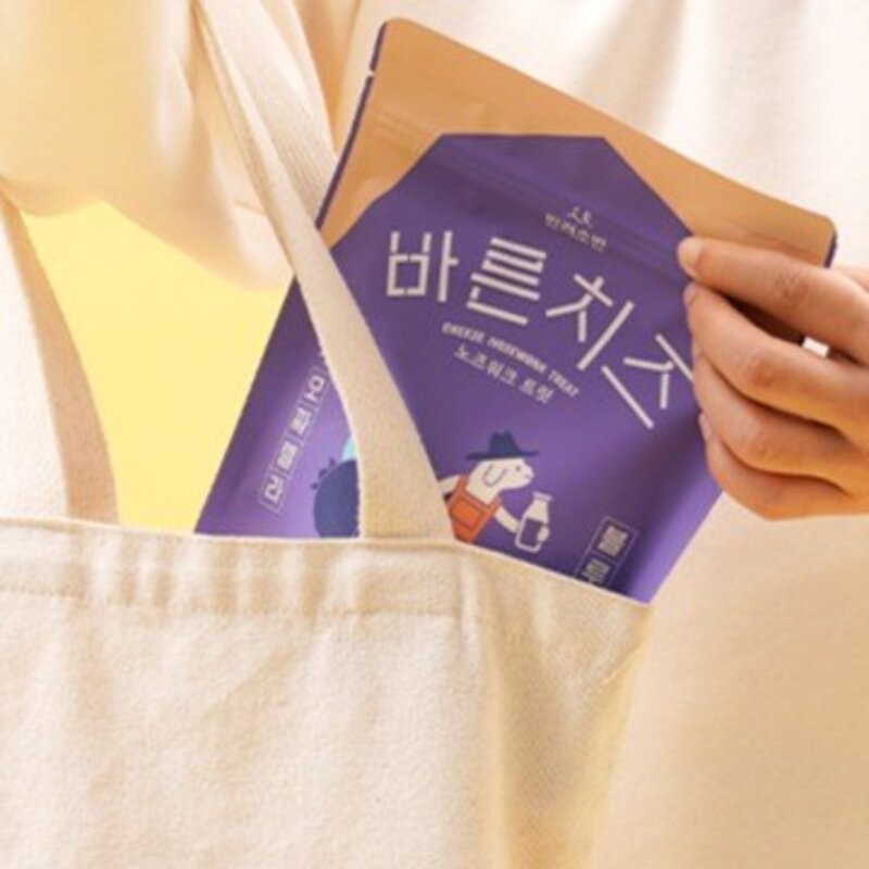 반려소반 강아지 바른치즈 노즈워크 트릿, 혼합맛(모짜렐라/블루베리), 200g, 1개
