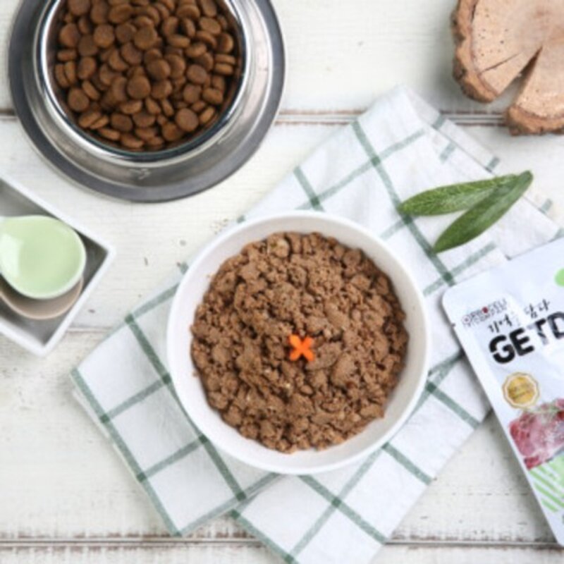개똑 강아지 습식사료 주식 뇌건강 소고기+오리+참치 70g 12개, 참치+소고기, 없음