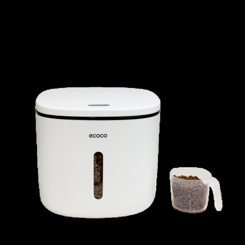 살림의발견 원터치 밀폐형 다담다 사료통 v2, 5L, 블랙, 1개