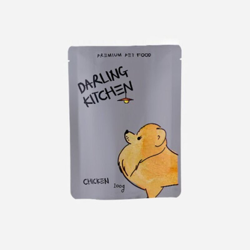달링키친 강아지화식 100g X 4개 유통기한 임박, 02_닭고기 100gX4개