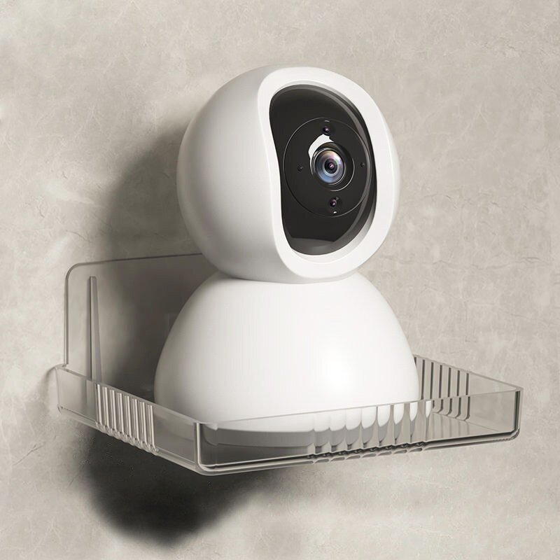 구디푸디 홈카메라 CCTV 거치대 투명 사각 트레이 선반 소, 1개