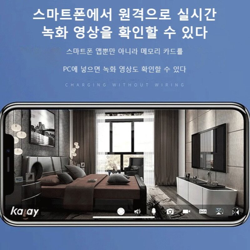 1+1 초미니무선카메라 1080P 고화질 무선 실내 CCTV 야시 카메라 초소형 감시카메라 WIFI 핸드폰연결 가정용 가계용, 화이트1개(1+1아님)