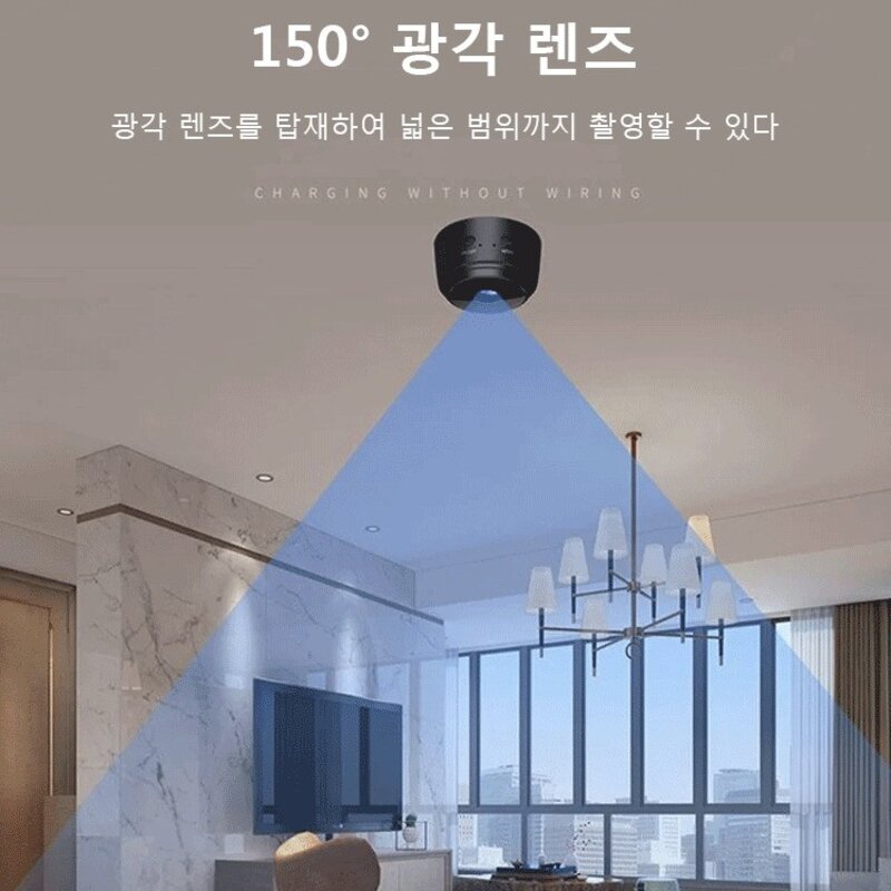 1+1 초미니무선카메라 1080P 고화질 무선 실내 CCTV 야시 카메라 초소형 감시카메라 WIFI 핸드폰연결 가정용 가계용, 화이트1개(1+1아님)