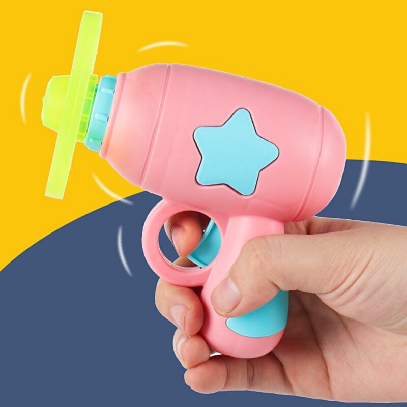 캣튜디오 고양이 프로펠러 냥이콥터 장난감 총 마카롱핑크, 장난감 총(네이비블루)+기본4+야광1+야광팽이1), 1세트