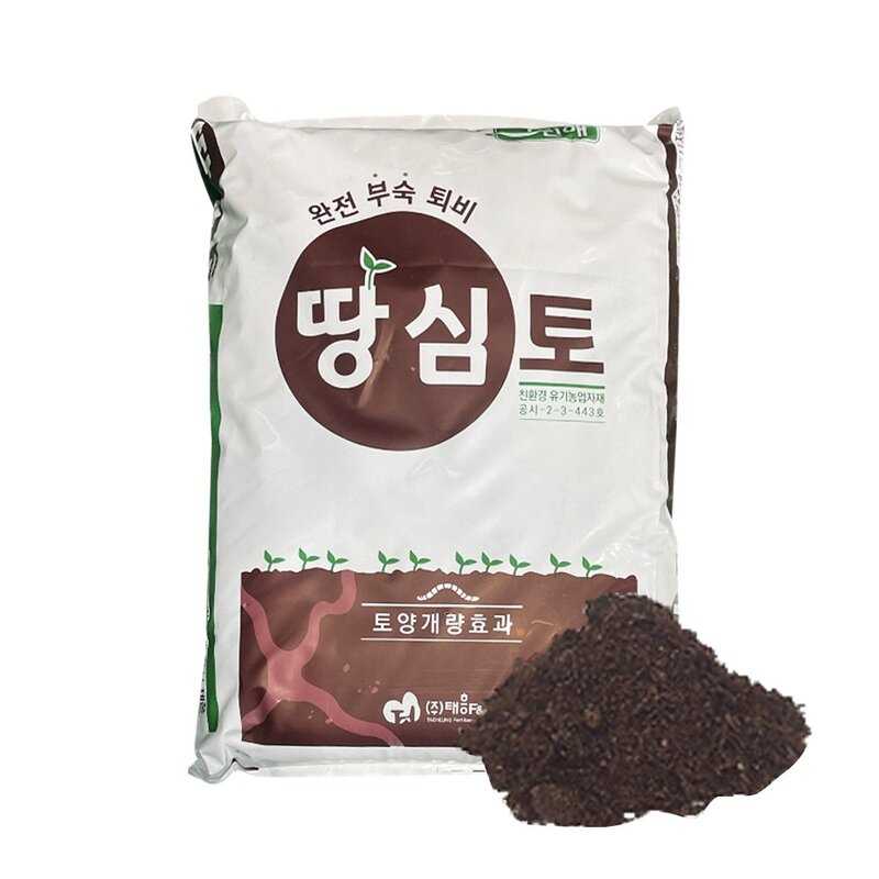 자재스토어 땅심토 20kg 냄새가전혀없는 완전부숙 퇴비 부숙 완숙 밑거름 화분 비료 부숙 완숙 발효 계분 돈분 밑거름, 1개