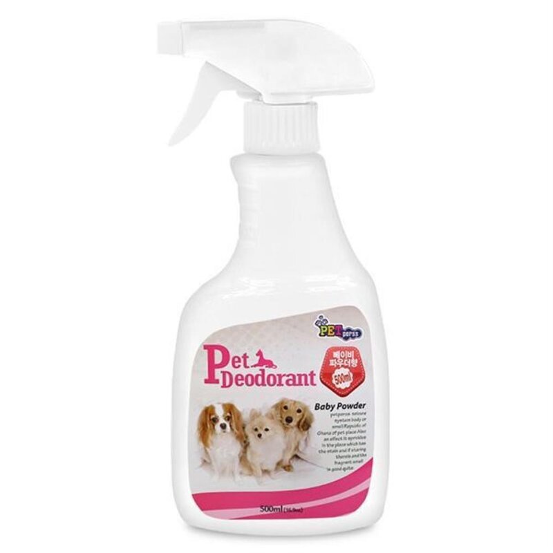 냄새 펫퍼스 애완용 탈취제 500ml 베이비파우더향 강아지 애견용품 애완동물 냄새, ☆▥쿠팡상품◎♣Me