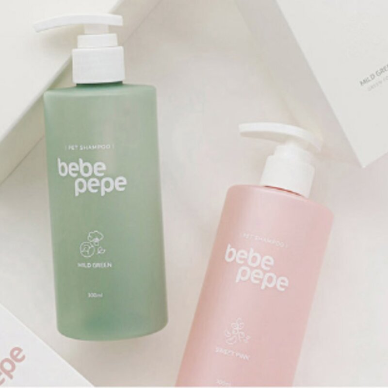 베베페페 저자극 강아지 샴푸 앤 린스 스윗핑크, 300ml, 1개