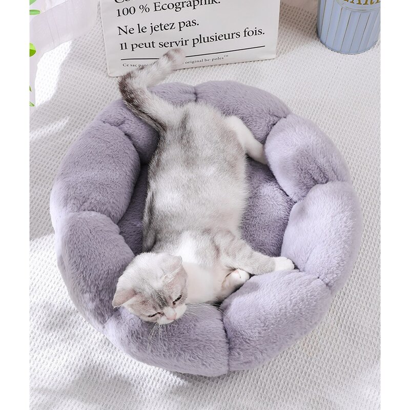 보유샵 강아지 고양이 애견 방석 침대 쿠션 롱퍼 극세사, B-블루, 1개, 꽃잎B