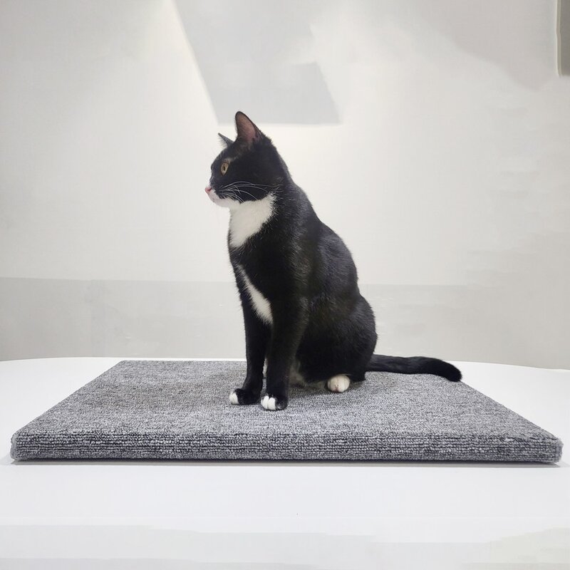 8DECO 고양이 탄탄 스크래쳐 우드평판형 고양이쉼터 고양이 쇼파, 1개, 고양이 스크래쳐_그레이
