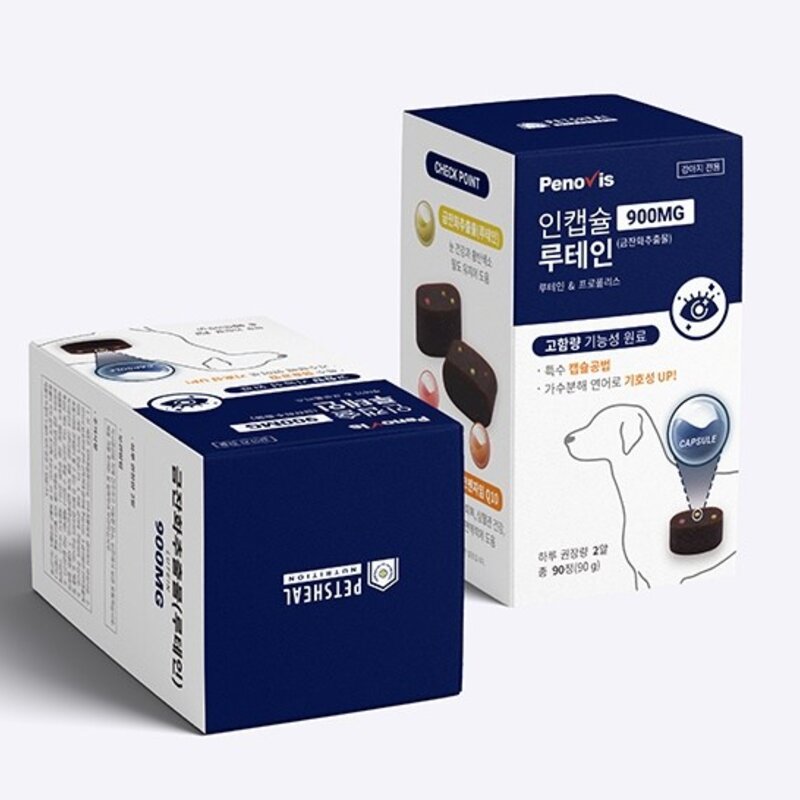 페노비스 인캡슐 강아지 눈영양제, 루테인, 1개, 눈물 개선/눈건강