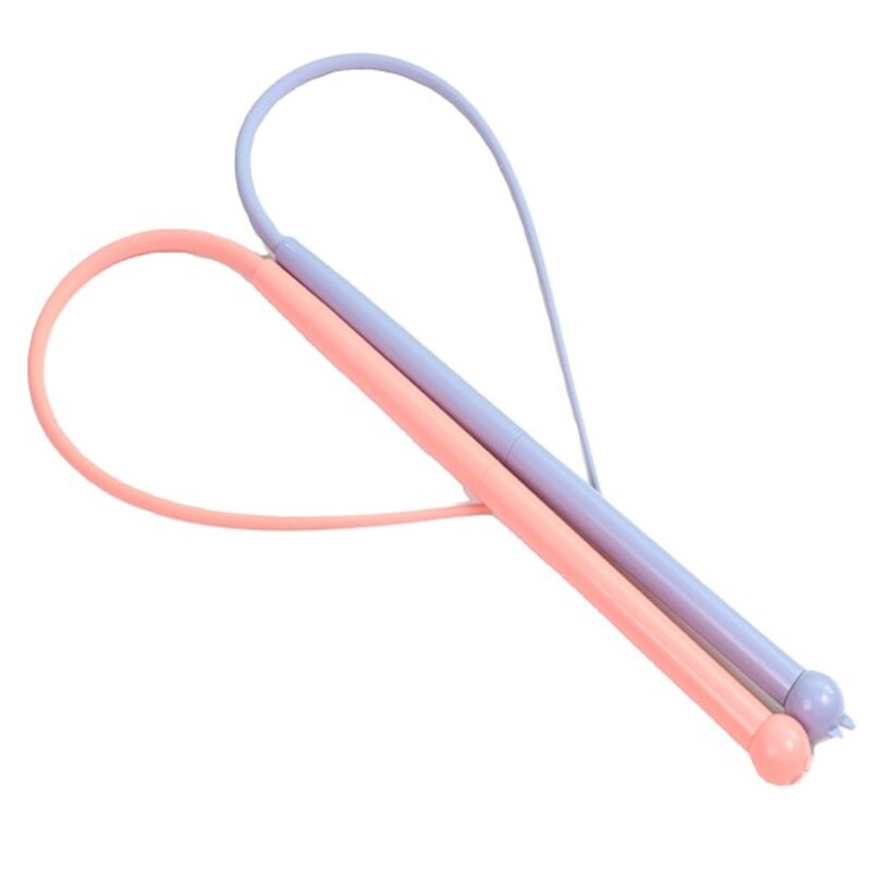 시우리빙 실리콘 쥐꼬리 고양이 장난감, 블루, 1개
