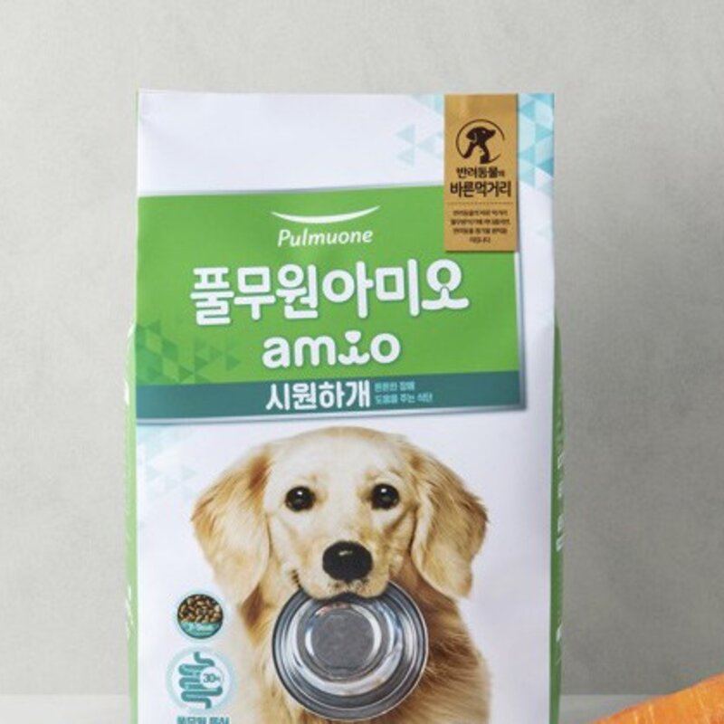 아미오 강아지 전연령용 시원하개 건식사료, 소화기능 개선, 1.5kg, 1개
