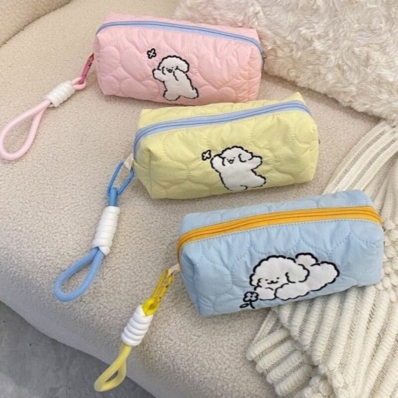 귀여운 멍멍이 강아지 캐릭터 파우치 필통 다용도파우치 화장품파우치