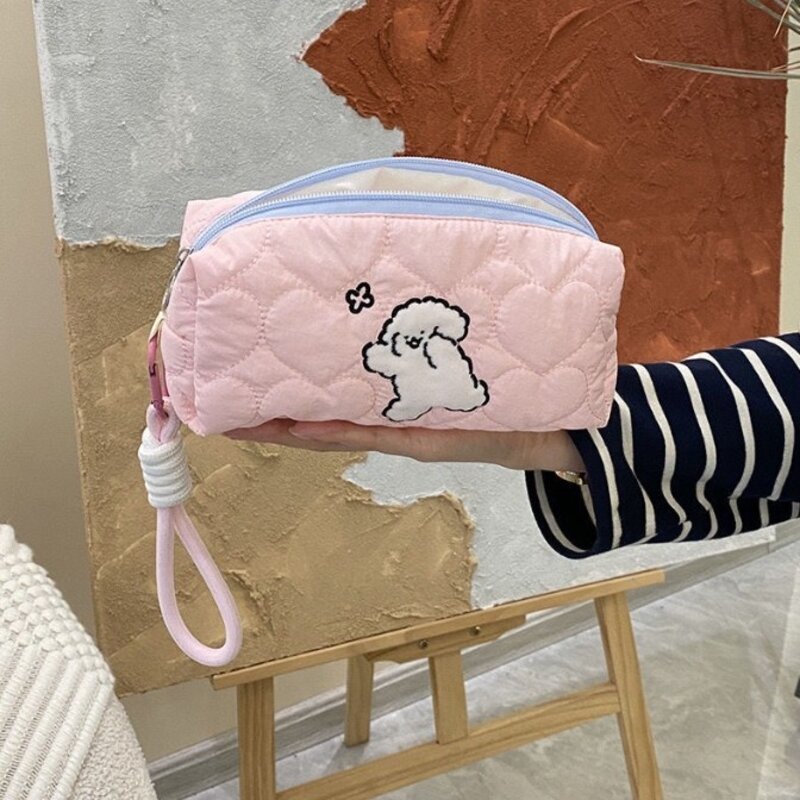 귀여운 멍멍이 강아지 캐릭터 파우치 필통 다용도파우치 화장품파우치