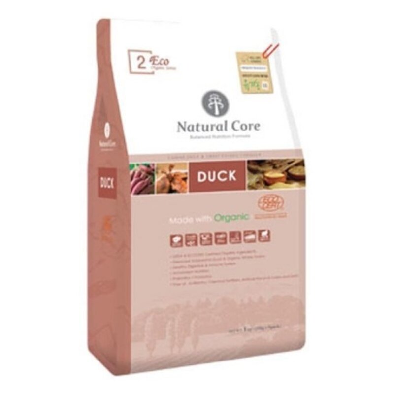 네츄럴코어 70% 유기농 에코 2 오리 중간알갱이 2kg, 없음, 1개