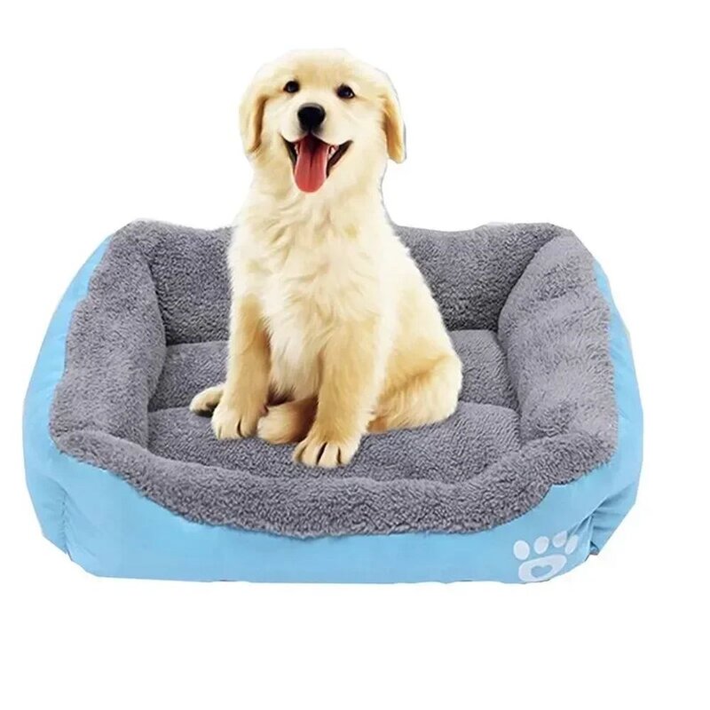 강아지체중계 애완동물 고양이 강아지 둥지 큰 체중계 핑크색 따뜻하고 편안한 부드러운 면 방수 소파 침대 및 강아지용 범용, [02]Black+50x40, 1개