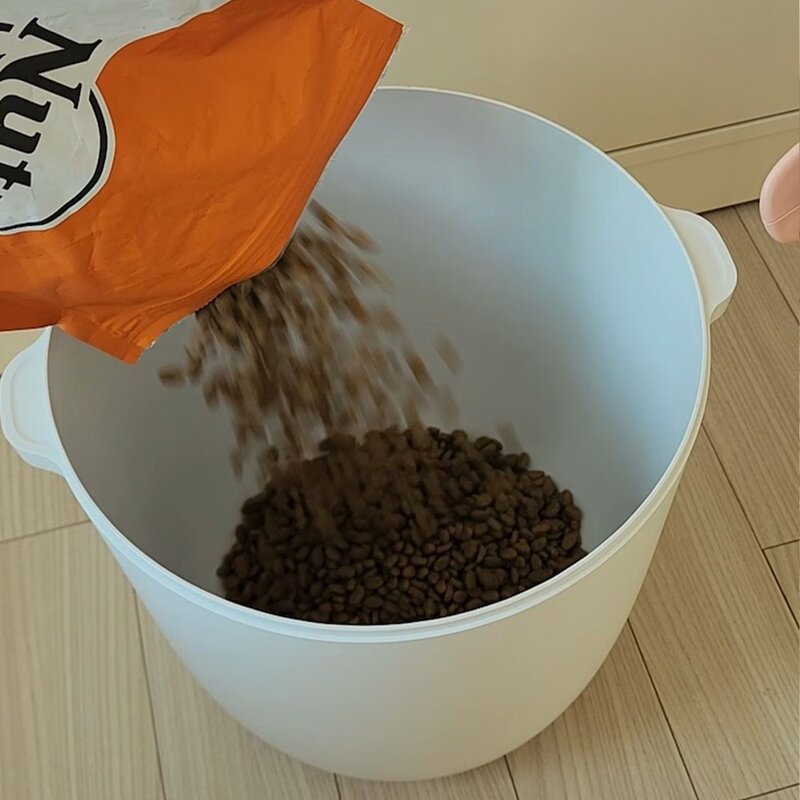 감성전자 반려동물 원터치 무선 스마트 이중구조 밀폐 습기 차단 진공 사료 보관통, 13L, 1개