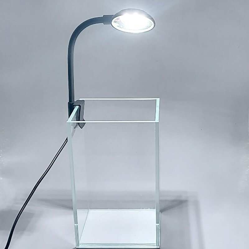 어밥 브랜드 아웃 LED USB 수초 미니 어항 램프, 1개