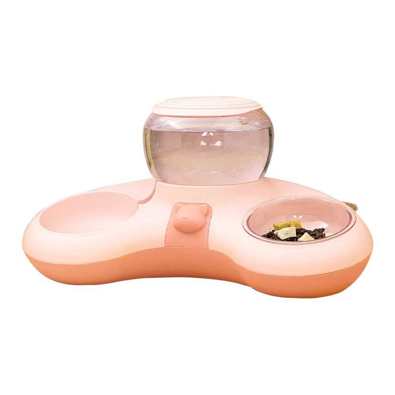 자동 고양이 대형견자동급식기 물 미끄럼 방지 접시 그릇 14L 2 in 1, Pink, CHINA, 1개