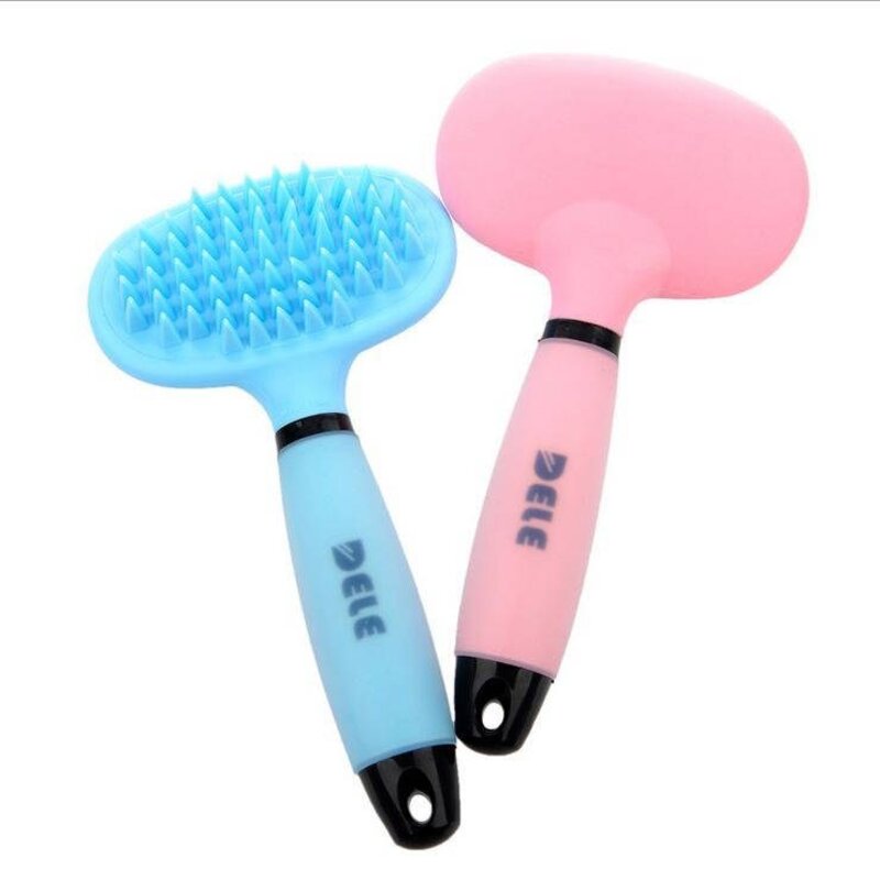 마사지 강아지 브러쉬 가성비 빠른 미용 빗질, 핑크66, 1개