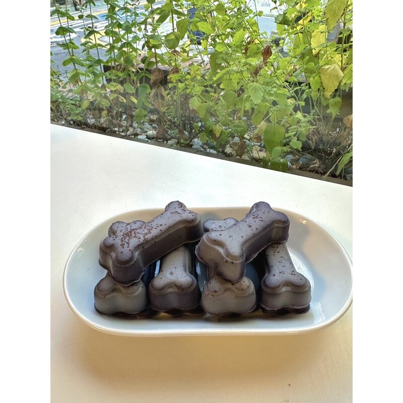 당근 블루베리 강아지간식 우유껌 시리얼 80g 칭찬간식 부드러운 우유껌, 1개