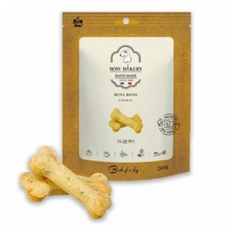 베이크 미니 반려견 뼈다귀 쿠키 200g 맛있는애견간식, 1개