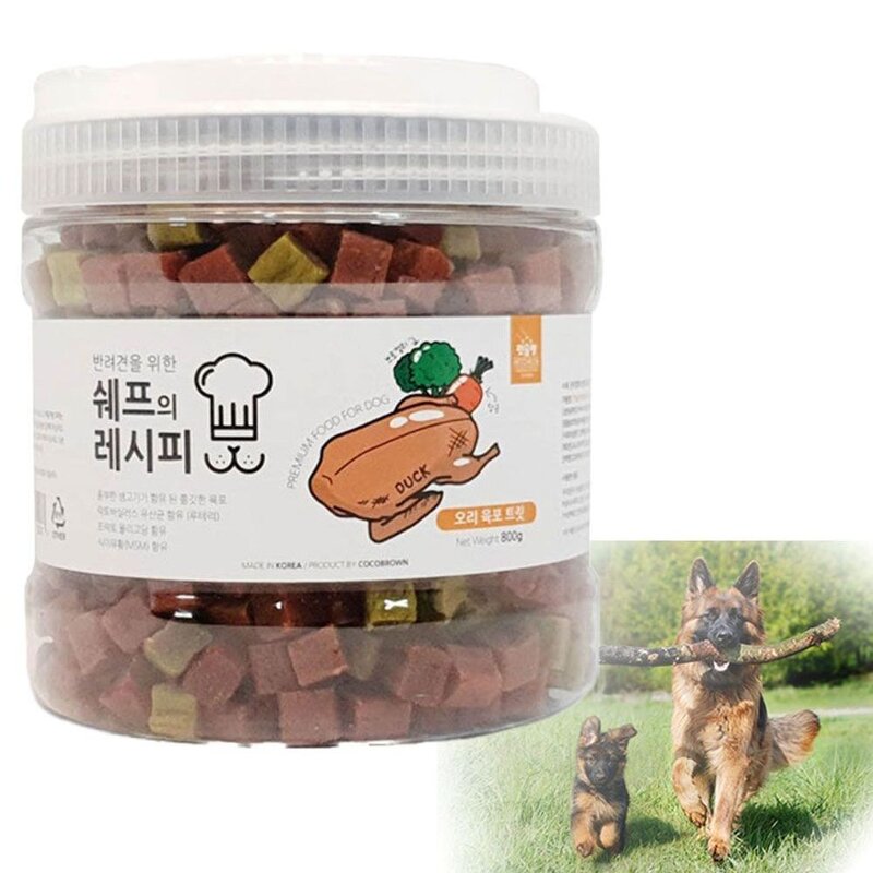 스틱 간식 시저 강아지습식간식 대용량 오리고기트릿, 800g, 1개