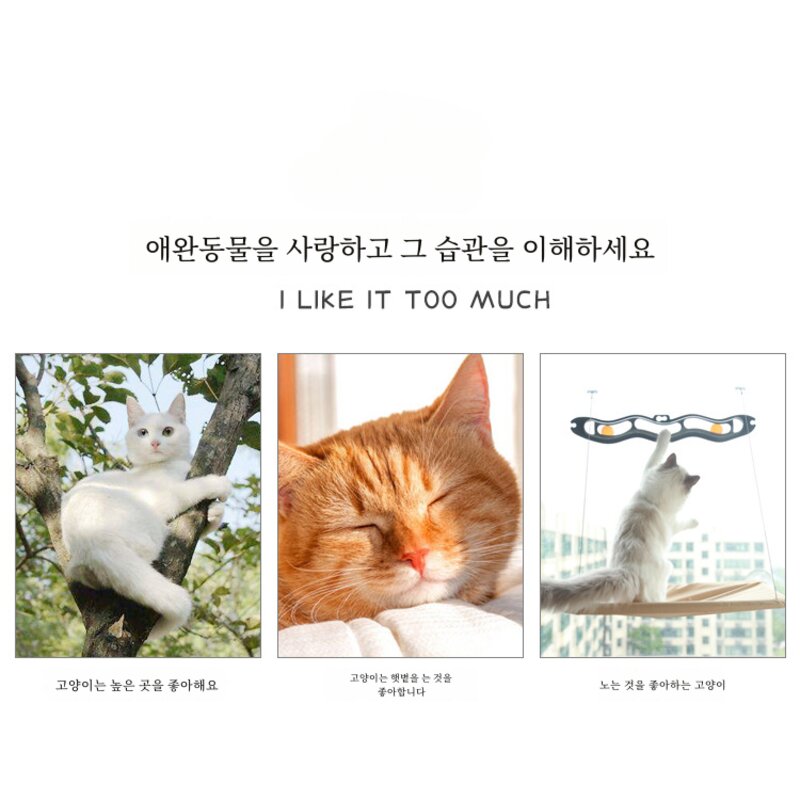 GFHBG 애견용품 빨판 고양이 해먹 사계절 공용 고양이 해먹 탈부착 세탁 가능 핑크 그레이, 핑크색, 1개