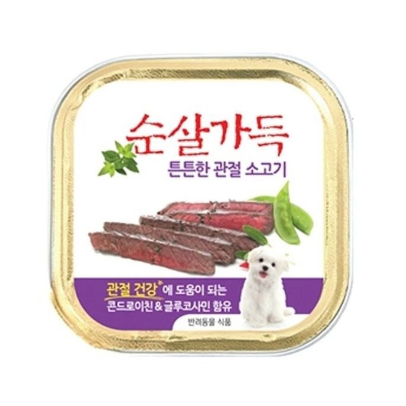 애견 캔 순살가득 튼튼한 관절 소고기 1캔 100g