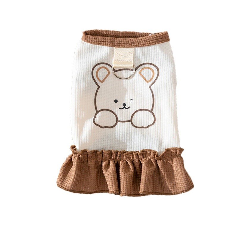 강아지 패딩 곰돌이 옷 조끼 겨울 방한 개옷 멍멍이옷 고양이 옷, XXL(권장 체중 15-20kg), 베이지 남성모델